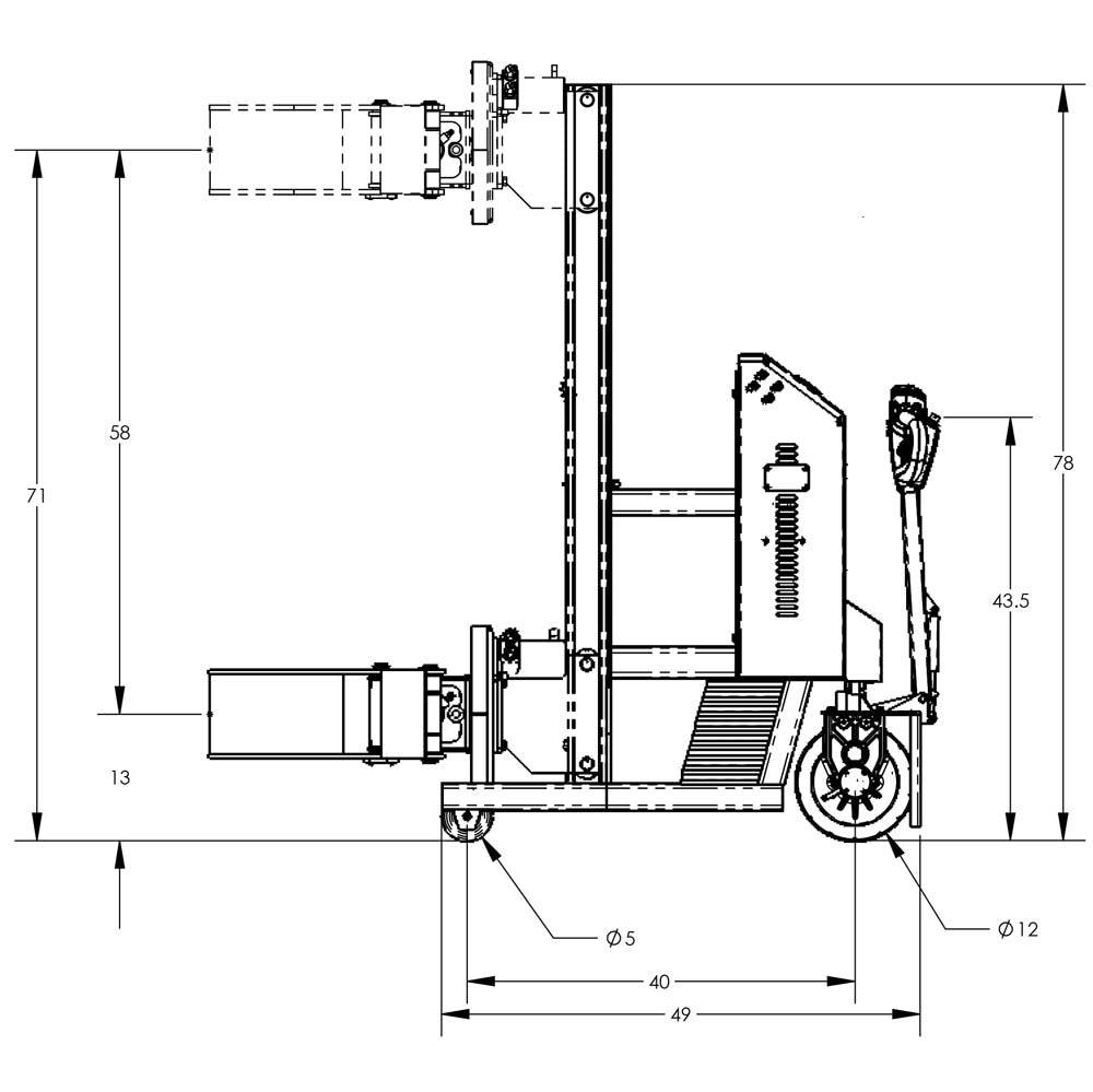 Valley Crafts Advanced Electric Powered Drum Lifts  Rotators Image 45