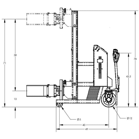 Valley Crafts Advanced Electric Powered Drum Lifts  Rotators Image 45