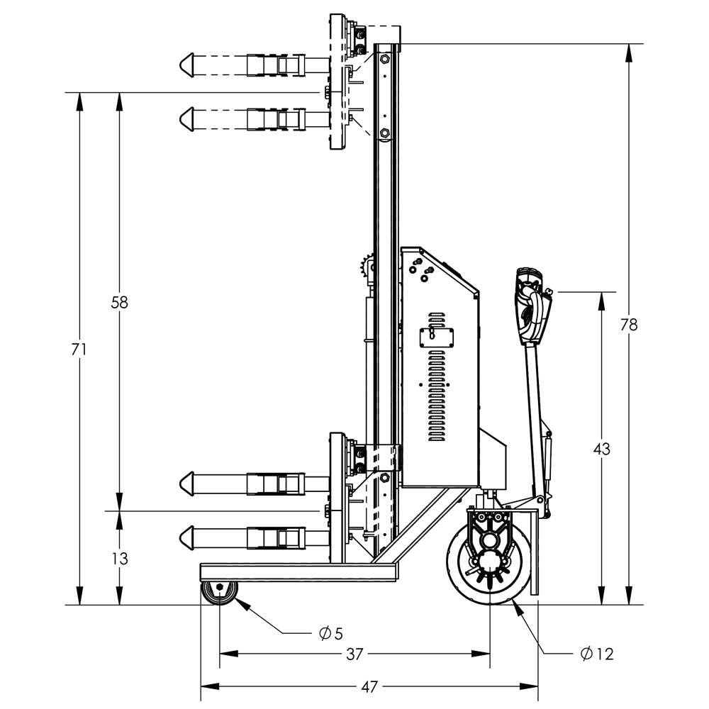 Valley Crafts Advanced Electric Powered Drum Lifts  Rotators Image 53