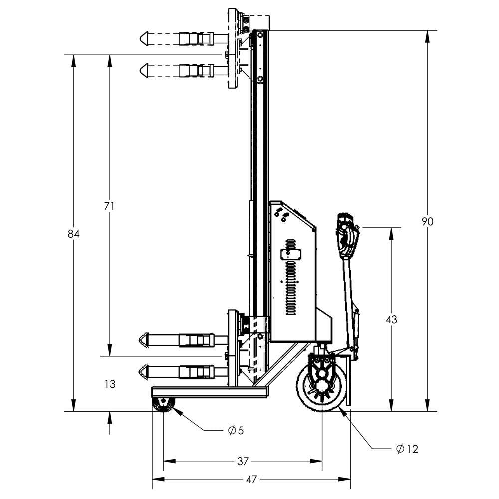 Valley Crafts Advanced Electric Powered Drum Lifts  Rotators Image 68