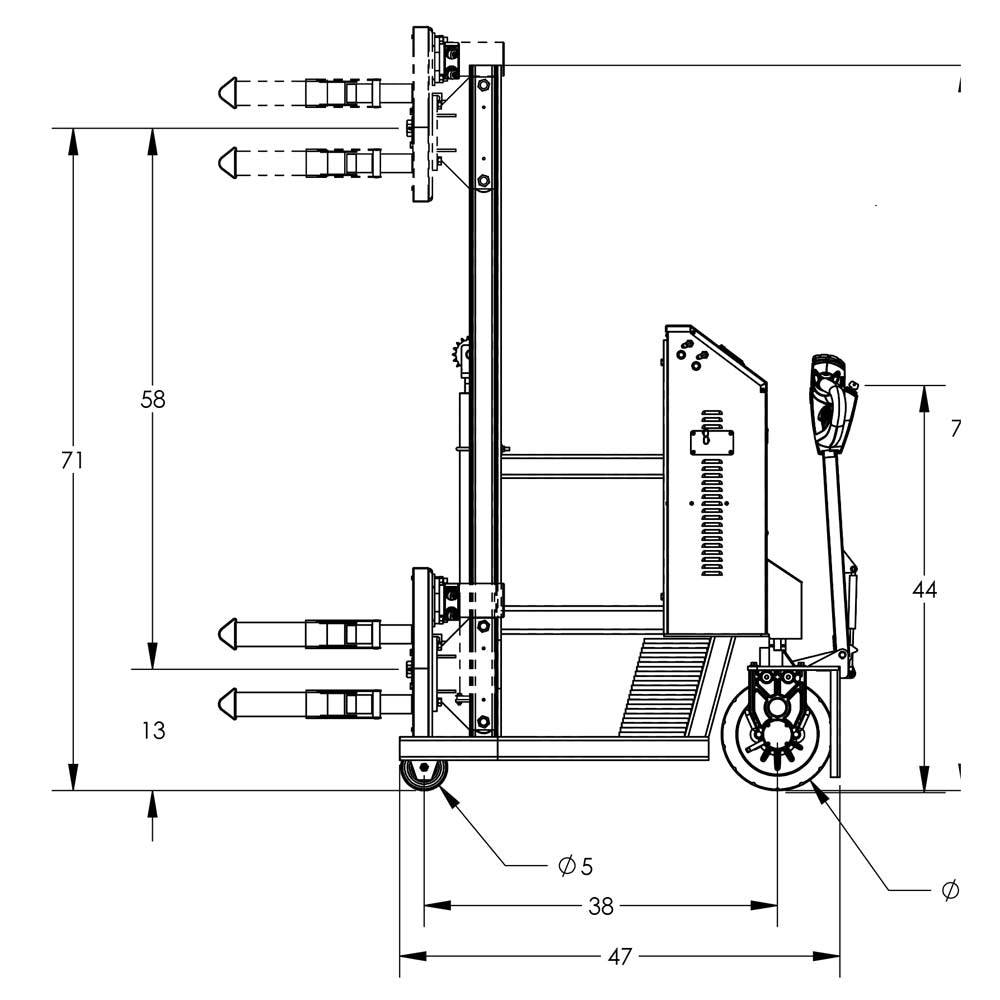 Valley Crafts Advanced Electric Powered Drum Lifts  Rotators Image 65